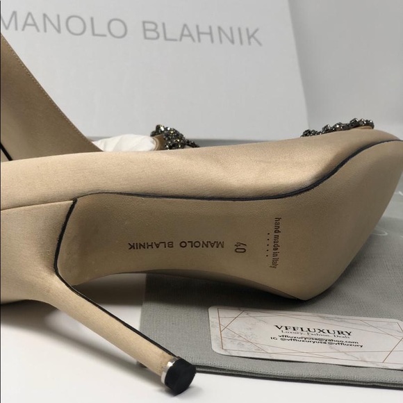 ❗️SOLD❗️manolo Blahnik hangisi 105mm pump - Picture 4 of 8